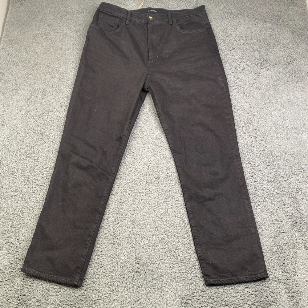 FAVORITE DAUGHTER The Valentina Black Super High Rise Cigarette Ankle Jeans - 32